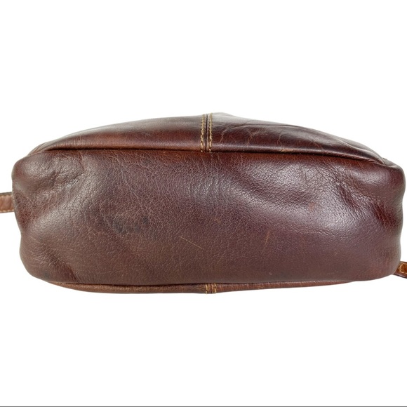 SOLD Jack Georges Voyager Dual Zip Crossbody Brown - Picture 6 of 14